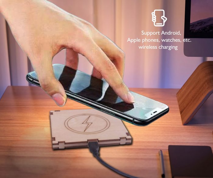 DIY assembly wireless phone charger and wireless powered electric candle