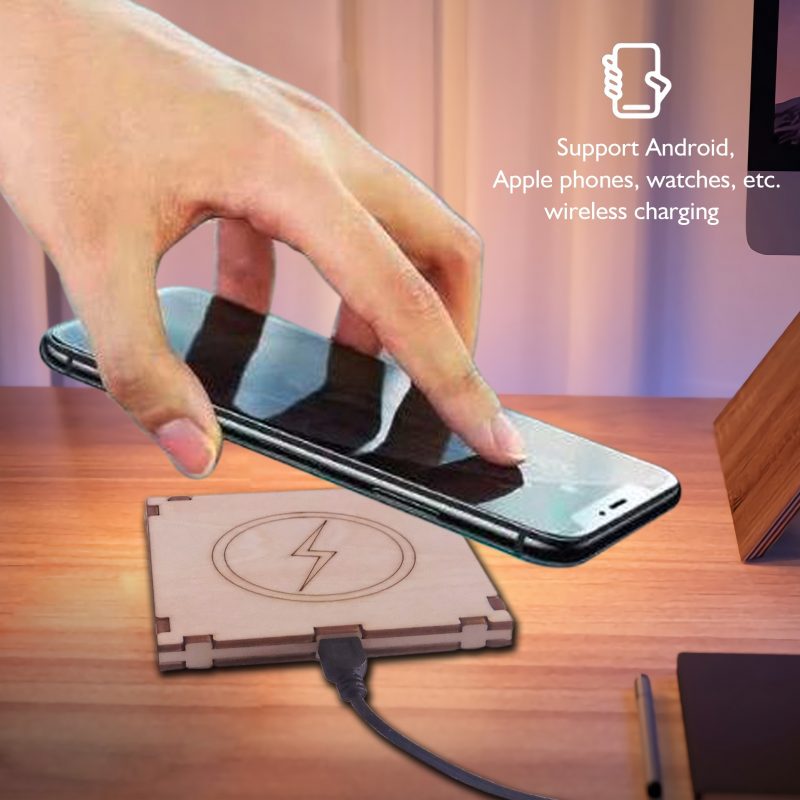 DIY assembly wireless phone charger and wireless powered electric candle