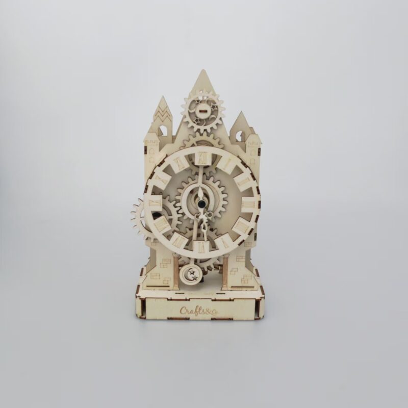 Wooden Puzzle Pendulum Clock
