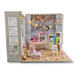 DIY Miniature Dollhouse Birthday Party