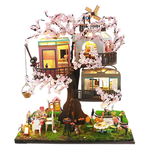 DIY Miniature Dollhouse Blossom Treehouse