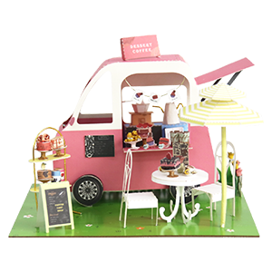 DIY Miniature Paper View Dessert Car