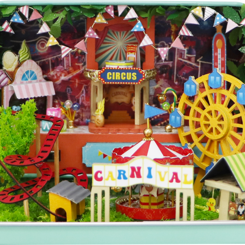 DIY Miniature Tin Box Travelling Carnival