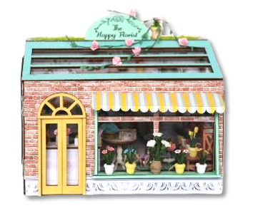 DIY Miniature Dollhouse Flower Shop