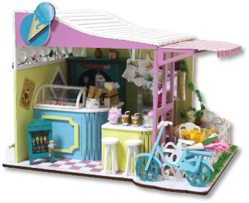 DIY Miniature Dollhouse Ice Cream Parlour