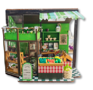 DIY Miniature Dollhouse Green Grocer