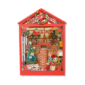 DIY Miniature Book Nook Chritsmas