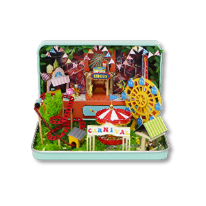 DIY Miniature Tin Box Travelling Carnival