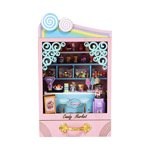 DIY Miniature Cabin Candy Market