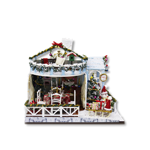 DIY Miniature Dollhouse Christmas House